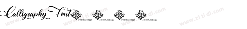 Calligraphy Font字体转换